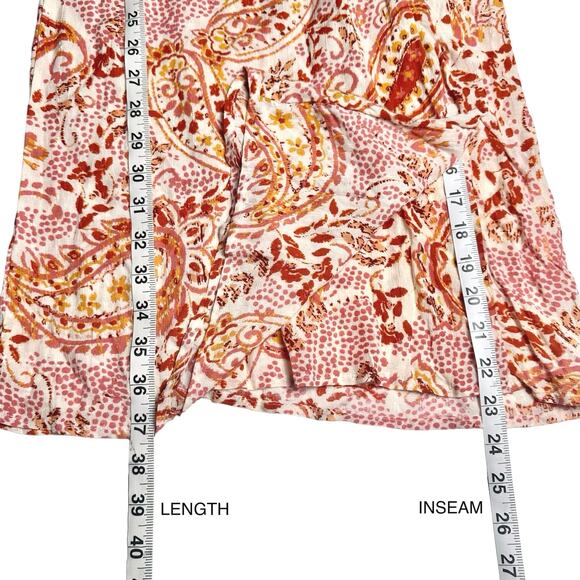 Cynthia Rowley | Women | Painted Paisley Sleeveless Halter Top Pant Set | Small - Picture 8 of 12